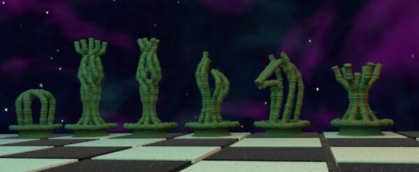 Bamboo Chess Set Digital Files STL for 3D Printing