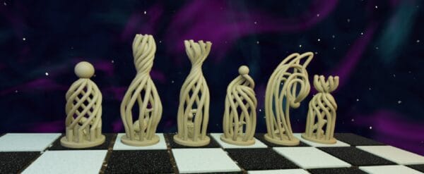 Caged Birds Chess Set Digital Files STL for 3D Printing