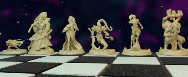 Desert Tales Chess Set Digital Files STL for 3D Printing